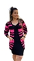 Cardigan em tricot - Listrado - Manga Longa Feminino - comprar online