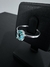 Anel de Prata 925 Solitário Zircônia Oval Verde Turmalina - comprar online
