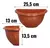 VASO DE PAREDE FLORENCA 1,7 LITROS MARROM - comprar online