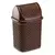 LIXEIRA DE PIA MARROM BASCULANTE RATTAN 4,5L