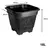 VASO QUAD PRETO 12,5L - Komprão Utilidades - tudo para sua casa ou empresa
