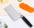 FACA PARA LEGUMES FATIADOR INOX CORTE ONDULADO 19CM - comprar online