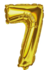 BALAO METALIZADO N 7 - 16 POL DOURADO