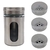 Porta Condimentos Temperos Vidro Inox Com Visor Luxo