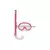 MASCARA MERGULHO E SNORKEL INFANTIL - ROSA