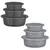 JOGO DE BACIA CINZA C 03 PCS 1.52.54.5 L