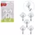 GANCHO ADES WHITE LOSANGO 5PCS