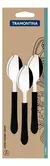 COLHER SOPA C/3 PRETA LEME TRAMONTINA - comprar online
