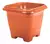VASO 12L QUAD TERRACOTA LISO