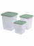 CONJ ORGANIZADORES QUADRADOS ALTOS HOME 1,95L/1L/625ML SORTIDOS na internet