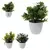 FLOR ARTIFICIAL C/VASO PLASTIC - comprar online