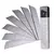 LAMINA P/ESTILETE 18MMX10CM TUBO C/10 UN - comprar online