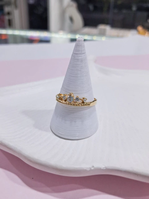 EN8-CL / Anillo Tiara Cubic Cristal