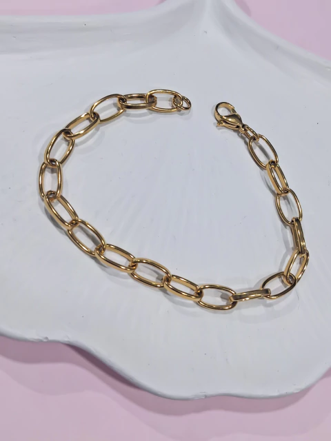 DP50-619 / Pulsera Long Chaing 6mm 19cm