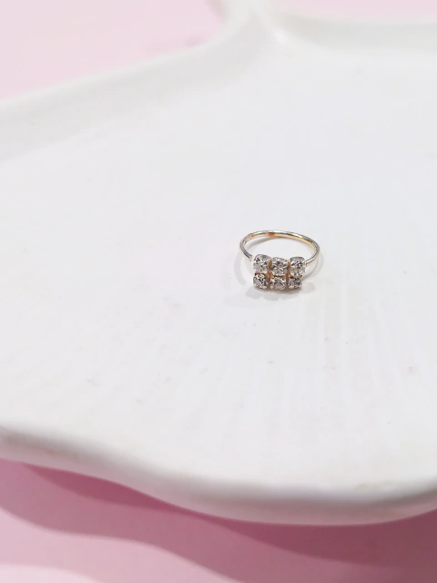 PA386 / Aro Cuff-Bidu Pasante Cristal Ancho 10mm