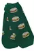 Soquete Adulto Hamburguesa fondo verde