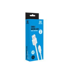 Cable Micro USB Trenzado Blanco Nylon