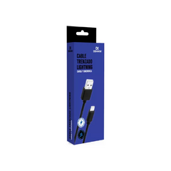 Cable Micro USB Trenzado Blanco Nylon Dekkin