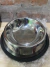 Comedero acero inoxidable plata 18cm.