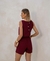 Blusa vinho com alça viscose - comprar online