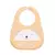 Babador De Silicone Mami Bichuus Com Bolso 29cm X 20cm Creme