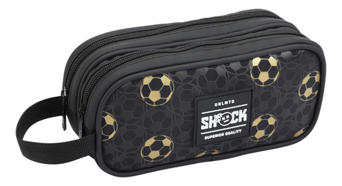 Estojo Duplo Escolar Infantil Juvenil Menino Futebol