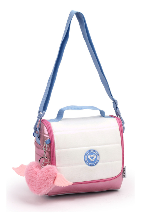 Lancheira Térmica Juvenil Menina Feminina Puffer Bicolor