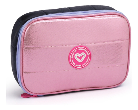 Estojo Box Color Up Escolar Juvenil Casual Meninas Puffer