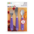 Kit de Talheres em Inox Splash Roxo Munchkin