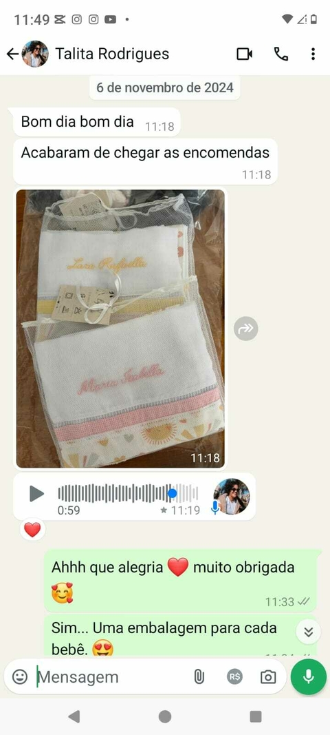 Amor em Dobro: Enxoval Personalizado para as Irmãs Gêmeas