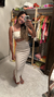 Vestido canelado Lia