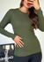 T-Shirt Manga Longa Verde Militar - comprar online