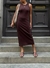 Vestido Longo Marrom - comprar online