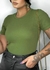 T-Shirt Manga Curta Verde Militar - comprar online