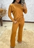 Conjunto Moletinho Rebeca Manga Longa - Caramelo - comprar online