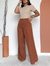 Calça Alfaiataria Magda - Argila - comprar online