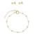 Conjunto Infantil de Pérolas em Ouro - comprar online