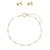 Conjunto Infantil de Bolinhas em Ouro - comprar online