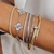 Pulseira Riviera Cristal em Ródio Branco 2mm na internet