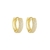 Brinco Argolinha Cravejada no Ouro - comprar online