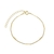Pulseira Com Plaquinhas de Elos Banhada a Ouro