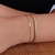 Pulseira Com Plaquinhas de Elos Banhada a Ouro - comprar online