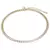 Choker Aro Rígido Cravejado de Zircônias Corações Banhado a Ouro