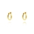 Brinco Argola Lisa Com Detalhe Trabalhado no Ouro - comprar online