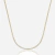 Choker Riviera Redonda Cristal Banhada em Ouro
