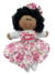 Boneca De Pano Pele Morena Personalizada 30 cm- Artesanal- Decorativa. - loja online