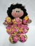 Kit 05 Bonecas De Pano Pele Morena 30 Cm Sortidas- Artesanal- Decorativa. - loja online