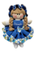 Boneca De Pano Personalizada 30 Cm- Artesanal- Decorativa.
