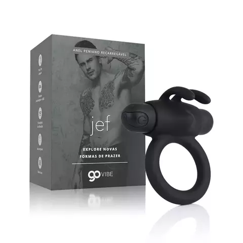 Anel Peniano Multivelocidade Recarregável Go Vibe Jef