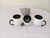 Tazas finas blancas y negras para té café - comprar online